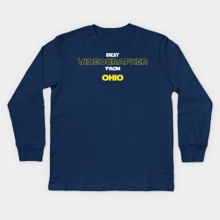 Best Videographer from Ohio Kids Long Sleeve T-Shirt